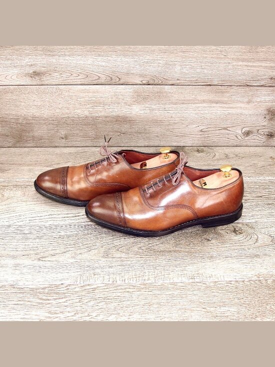 Allen Edmonds FIFTH AVENUE Cap Toe Oxford 8.5 D Bourbon * add $15 new Trees main image 11